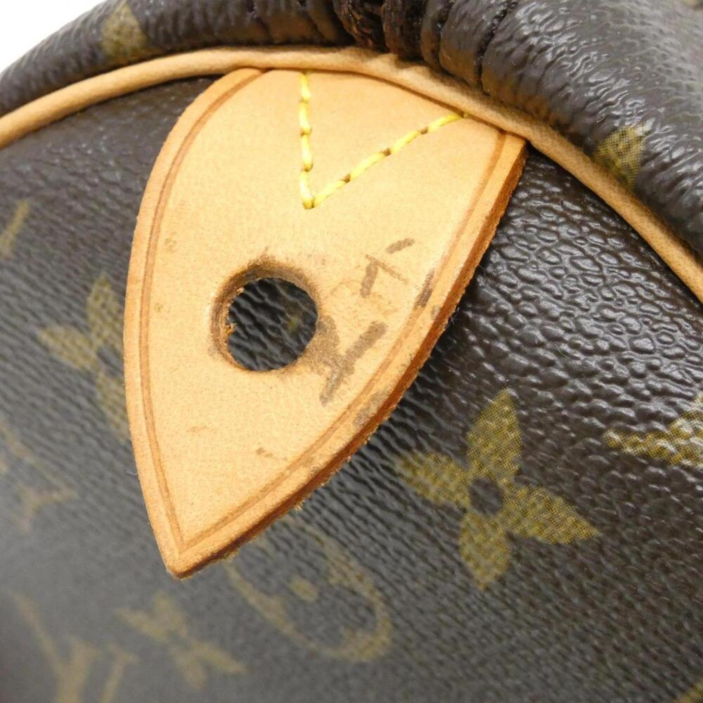 LOUIS VUITTON Brown Monogram Speedy 35 Boston Bag - Picture 6 of 8